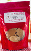 Load image into Gallery viewer, HOWL-O-WEEN Pumpkin Dog Cookies