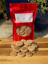 Load image into Gallery viewer, Our dog clients love this cookie and it’s another one of our top sellers.  The smell is amazing and our dog clients and testers love the taste and visual appeal! We recommend these treats for our humans that have nut allergies. Made with local honey, cinnamon and free-range eggs, this treat is dog wagging amazing!