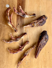 Load image into Gallery viewer, "QUACK PACK" - Fresh Duck Heads and Duck Feet Locally Smoked and Dehydrated in Texas!