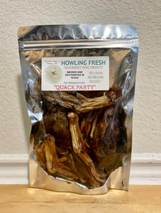 "QUACK PACK" - Fresh Duck Heads and Duck Feet Locally Smoked and Dehydrated in Texas!